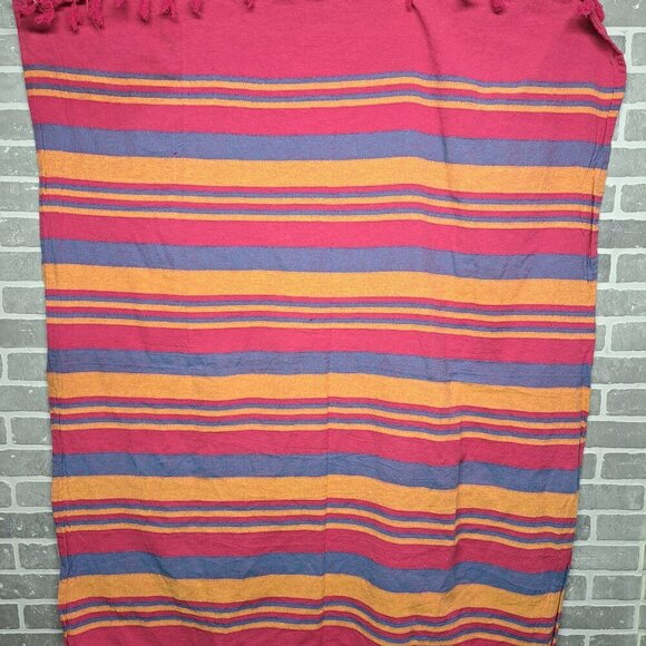 Retro Multicolor Fringes Picnic Rectangular‎ Mat Decorative Throw 44 X 60 IN - Picture 6 of 8